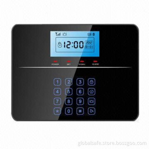 GSM and Telephone Dial Home Alarm System with Touchscreen and LCD Display